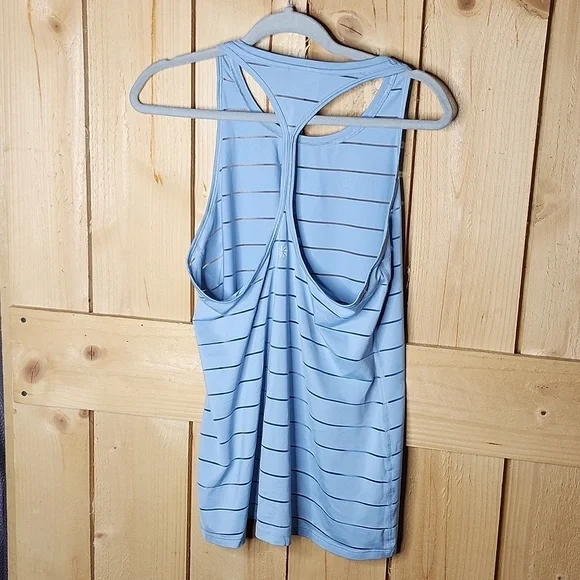 Athleta Light Blue Striped Tank Top - Picture 4 of 4